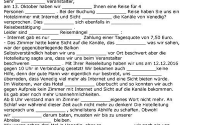 Sprachbausteine telc – Beispielaufgaben & Lösungen | Deutsch lernen mit Text